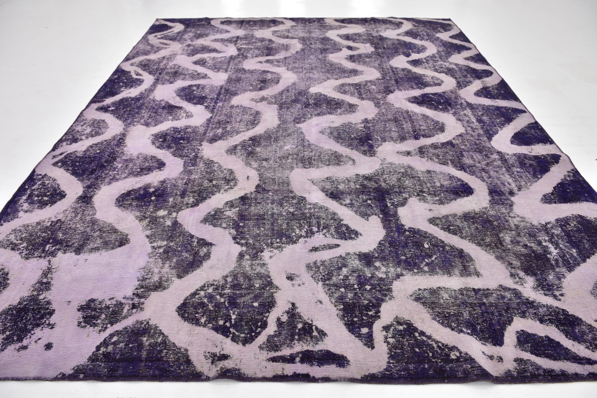 9' 10 x 12' 6 Hand Knotted Ultra Vintage Persian Wool Rug