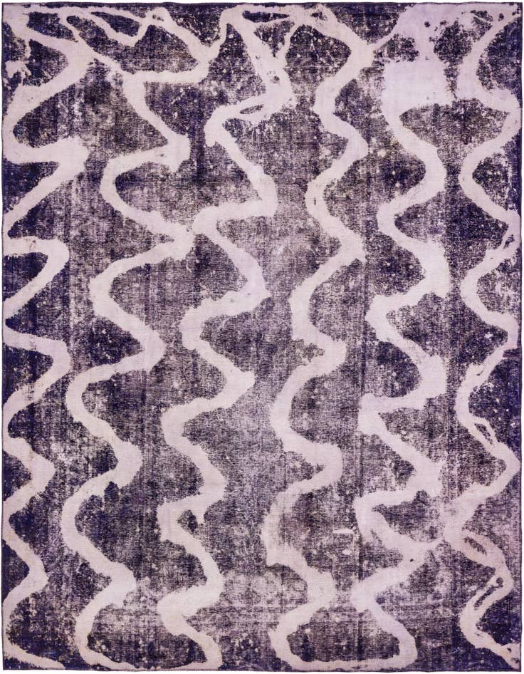 Detail image of 9' 10 x 12' 6 Hand Knotted Ultra Vintage Persian Wool Rug