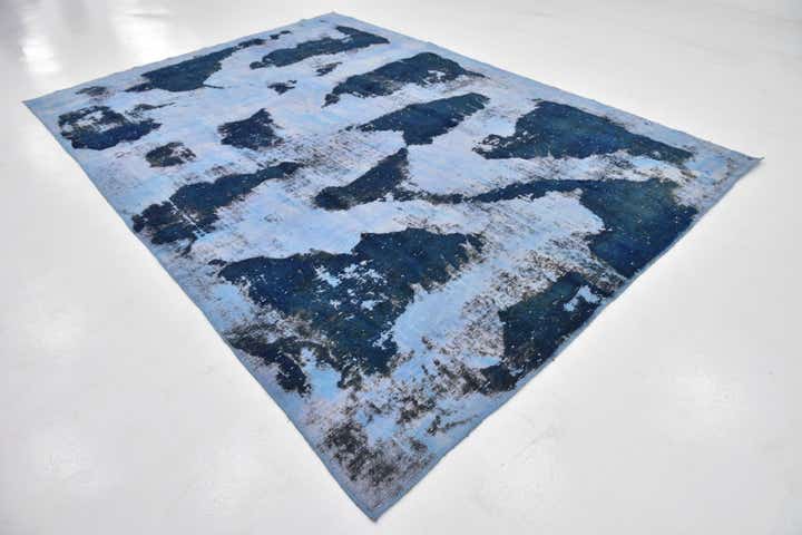 8' x 11' 5 Hand Knotted Ultra Vintage Persian Wool Rug