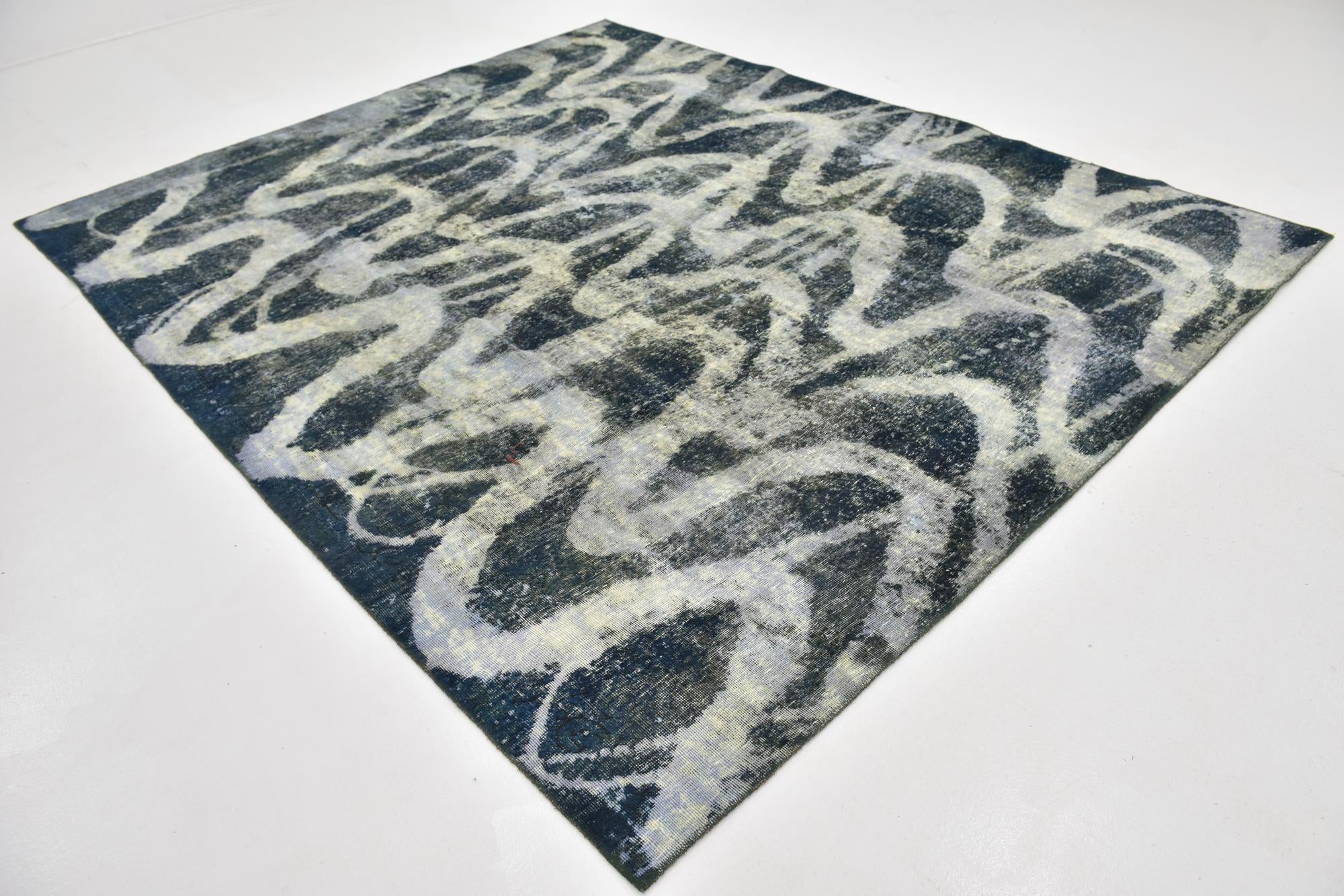 8' 2 x 10' Hand Knotted Ultra Vintage Persian Wool Rug