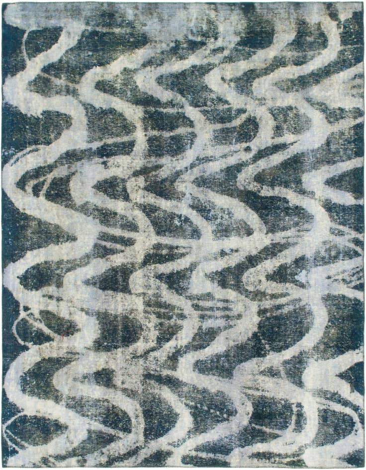 Detail image of 8' 2 x 10' Hand Knotted Ultra Vintage Persian Wool Rug