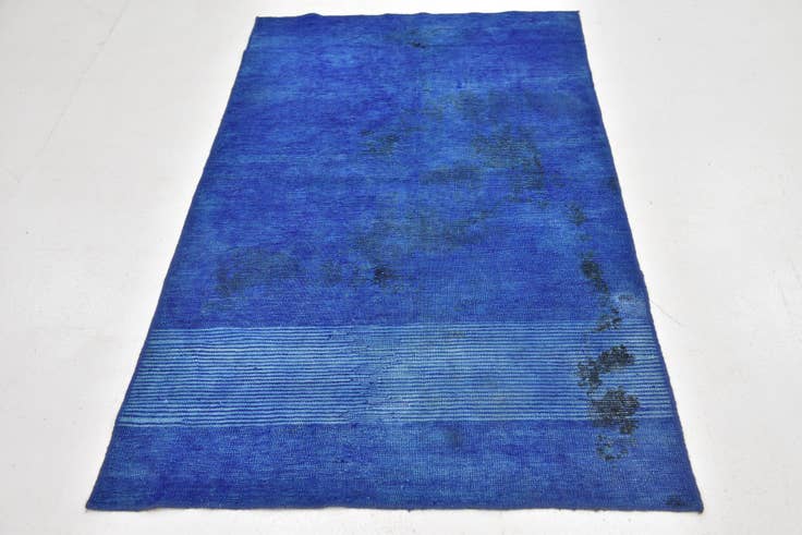 Detail image of 3' 8 x 6' Hand Knotted Ultra Vintage Persian Wool Rug