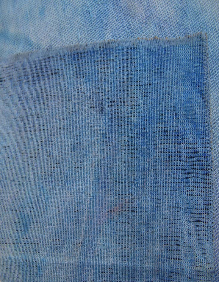 Detail image of 6' 8 x 10'  Hand Knotted Ultra Vintage Persian Wool Rug