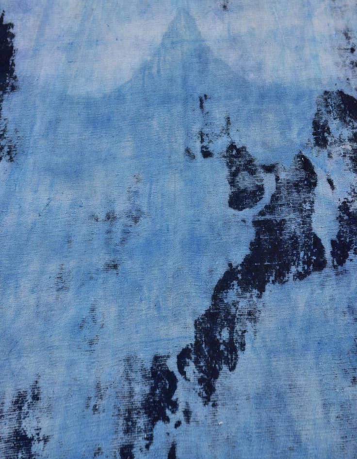 Detail image of 6' 8 x 10'  Hand Knotted Ultra Vintage Persian Wool Rug