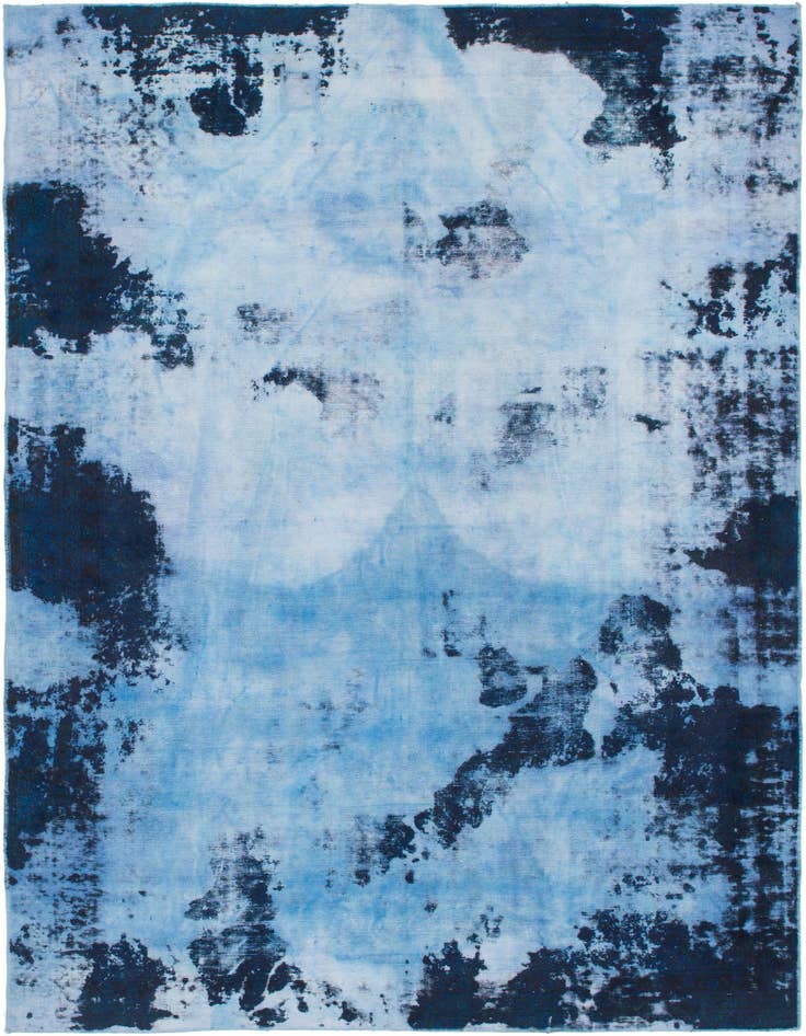 Detail image of 6' 8 x 10' Hand Knotted Ultra Vintage Persian Wool Rug