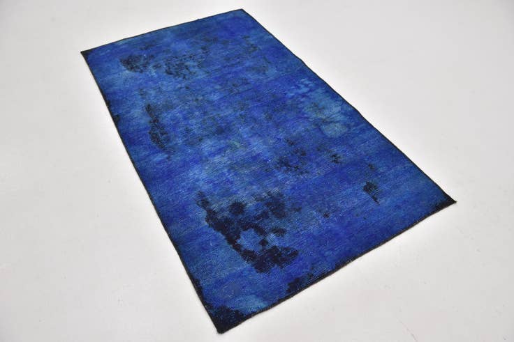 Detail image of 3' 7 x 6' Hand Knotted Ultra Vintage Persian Wool Rug
