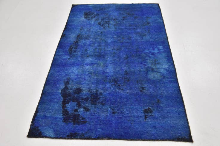 Detail image of 3' 7 x 6' Hand Knotted Ultra Vintage Persian Wool Rug