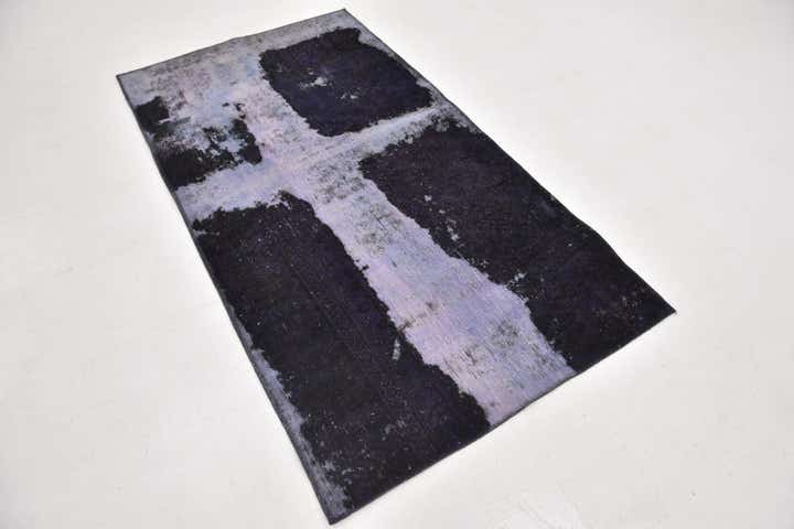 3' 7 x 6' 6 Hand Knotted Ultra Vintage Persian Wool Rug