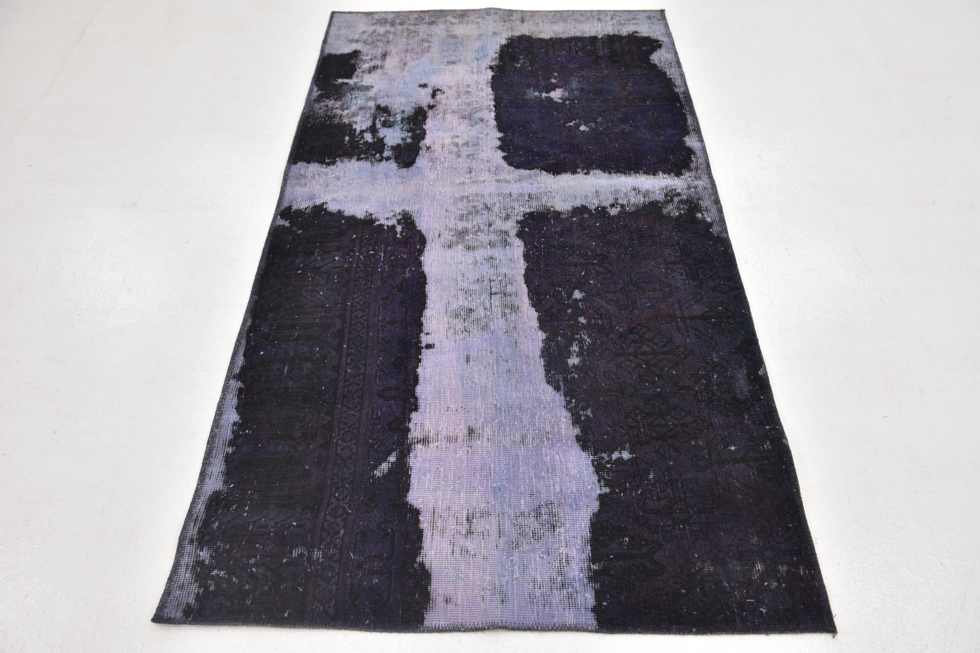 110cm x 200cm anudado a mano Ultra Vintage Alfombra Persa Lana