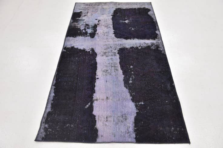 Detail image of 3' 7 x 6' 6 Hand Knotted Ultra Vintage Persian Wool Rug