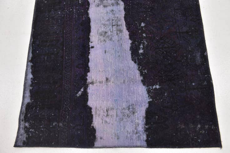 Detail image of 3' 7 x 6' 6 Hand Knotted Ultra Vintage Persian Wool Rug