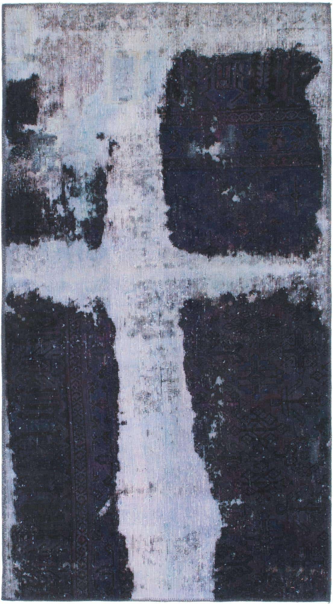 110cm x 200cm anudado a mano Ultra Vintage Alfombra Persa Lana