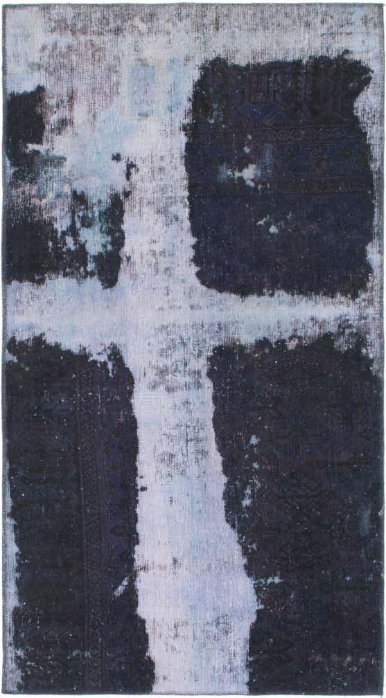 3' 7 x 6' 6 Hand Knotted Ultra Vintage Persian Wool Rug