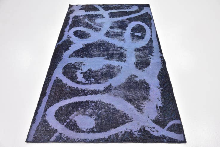 Detail image of 3' 8 x 6' 3 Hand Knotted Ultra Vintage Persian Wool Rug