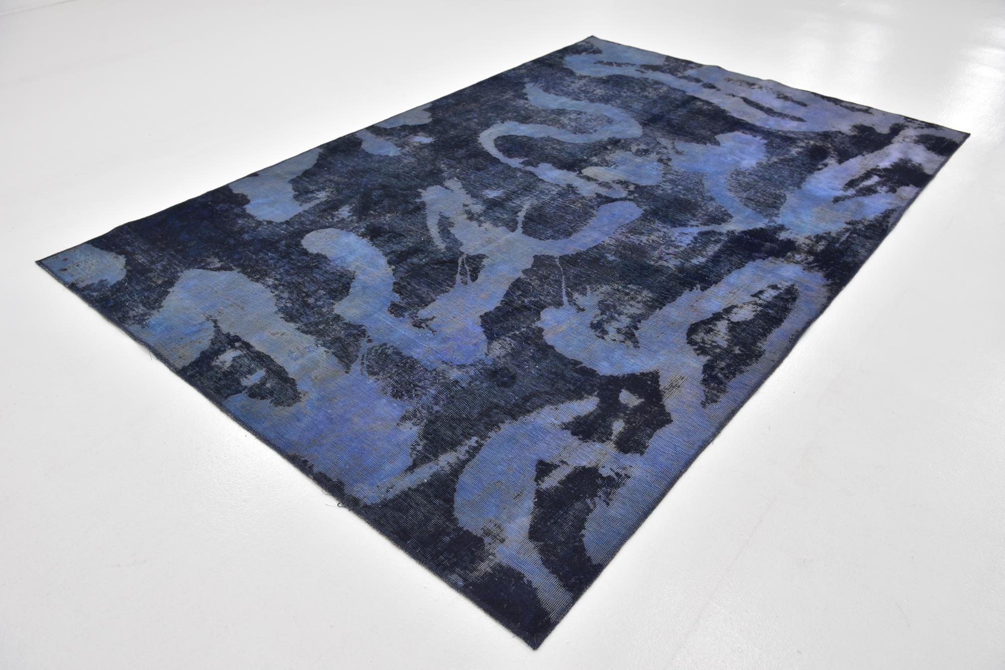 7' x 9' 5 Hand Knotted Ultra Vintage Persian Wool Rug