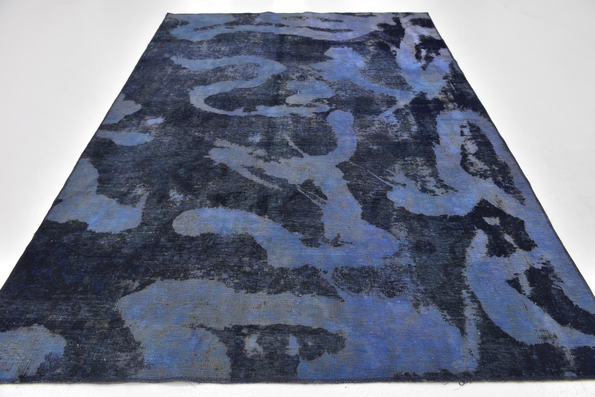 7' x 9' 5 Hand Knotted Ultra Vintage Persian Wool Rug