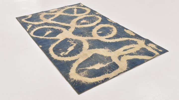 3' 10 x 6' 4 Hand Knotted Ultra Vintage Persian Wool Rug