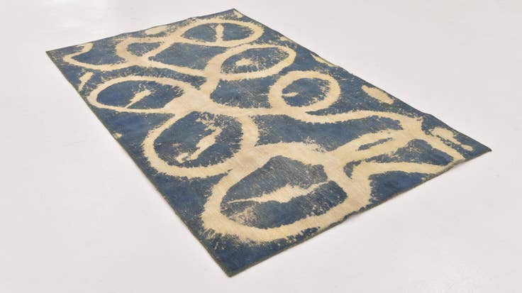 Detail image of 3' 10 x 6' 4 Hand Knotted Ultra Vintage Persian Wool Rug