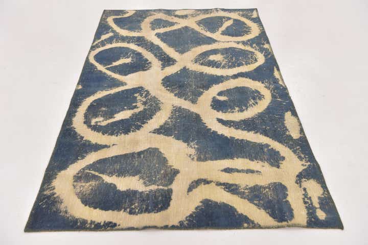 3' 10 x 6' 4 Hand Knotted Ultra Vintage Persian Wool Rug