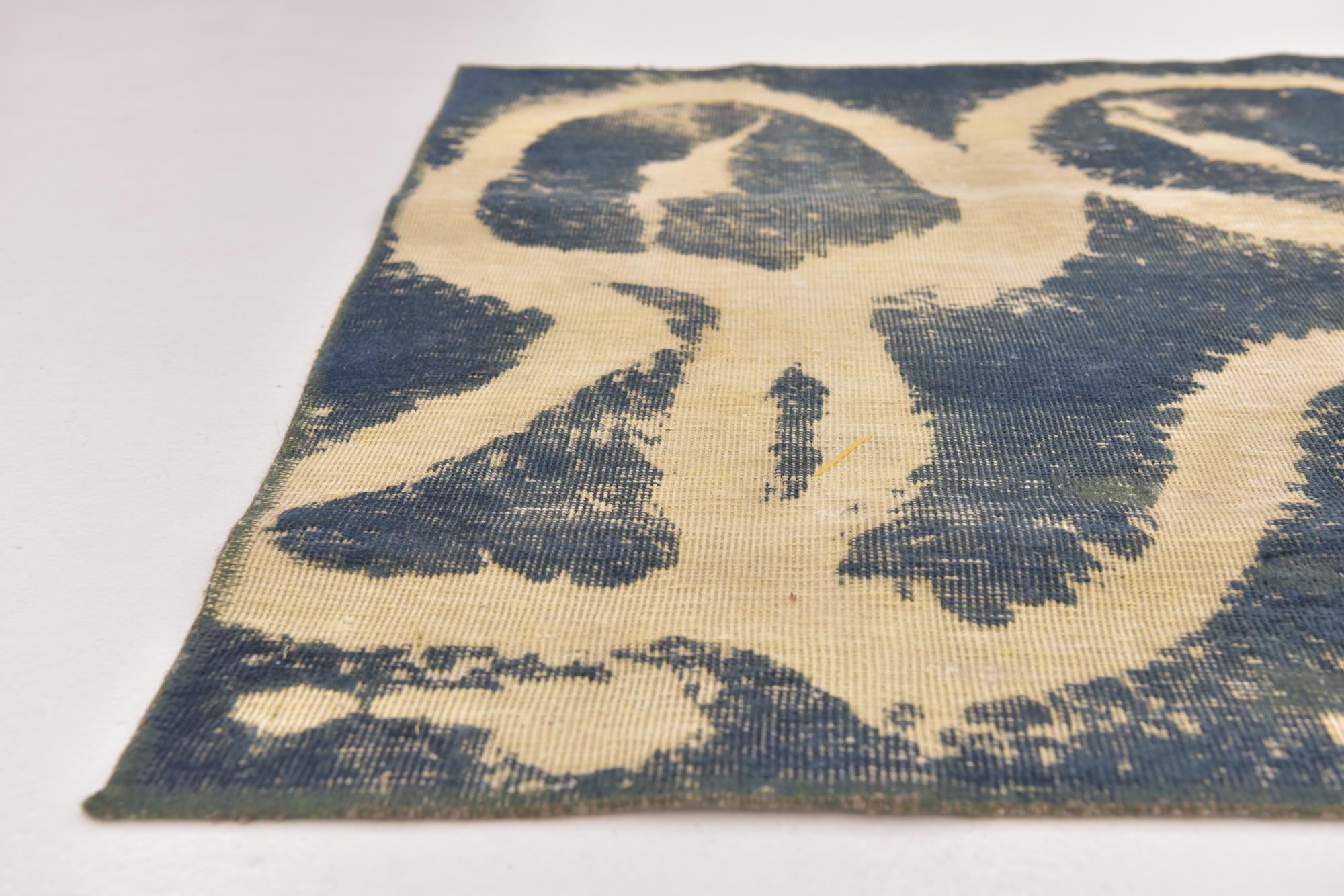 3' 10 x 6' 4 Hand Knotted Ultra Vintage Persian Wool Rug