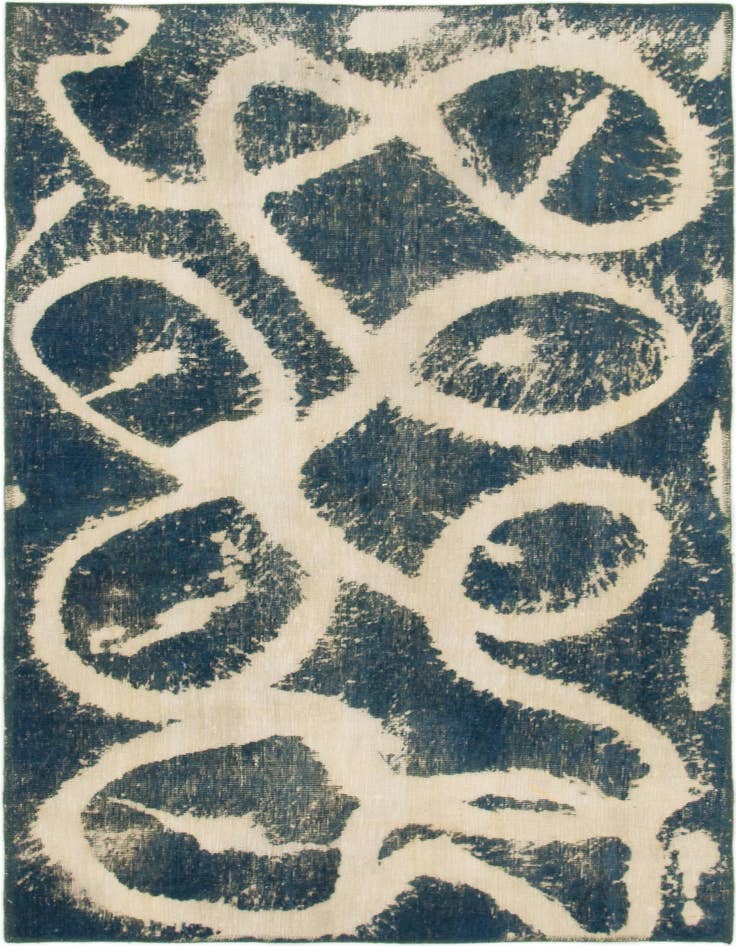 Detail image of 3' 10 x 6' 4 Hand Knotted Ultra Vintage Persian Wool Rug