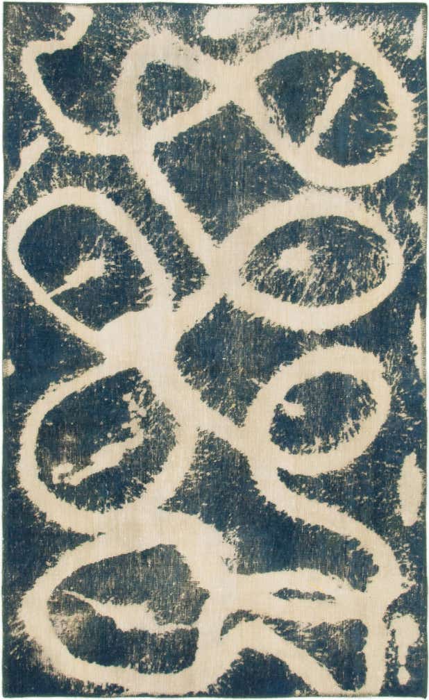 3' 10 x 6' 4 Hand Knotted Ultra Vintage Persian Wool Rug