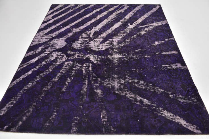 Detail image of 5' 9 x 7' Hand Knotted Ultra Vintage Persian Wool Rug