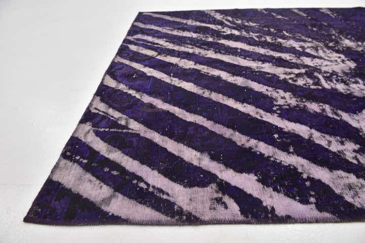 5' 9 x 7' Hand Knotted Ultra Vintage Persian Wool Rug