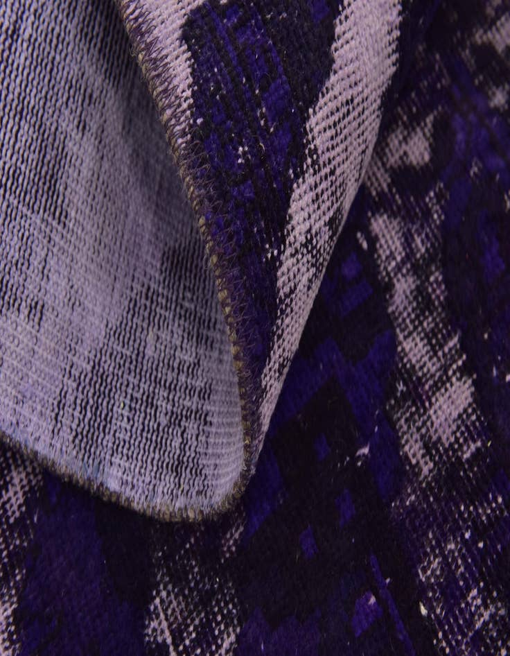 Detail image of 5' 9 x 7'  Hand Knotted Ultra Vintage Persian Wool Rug