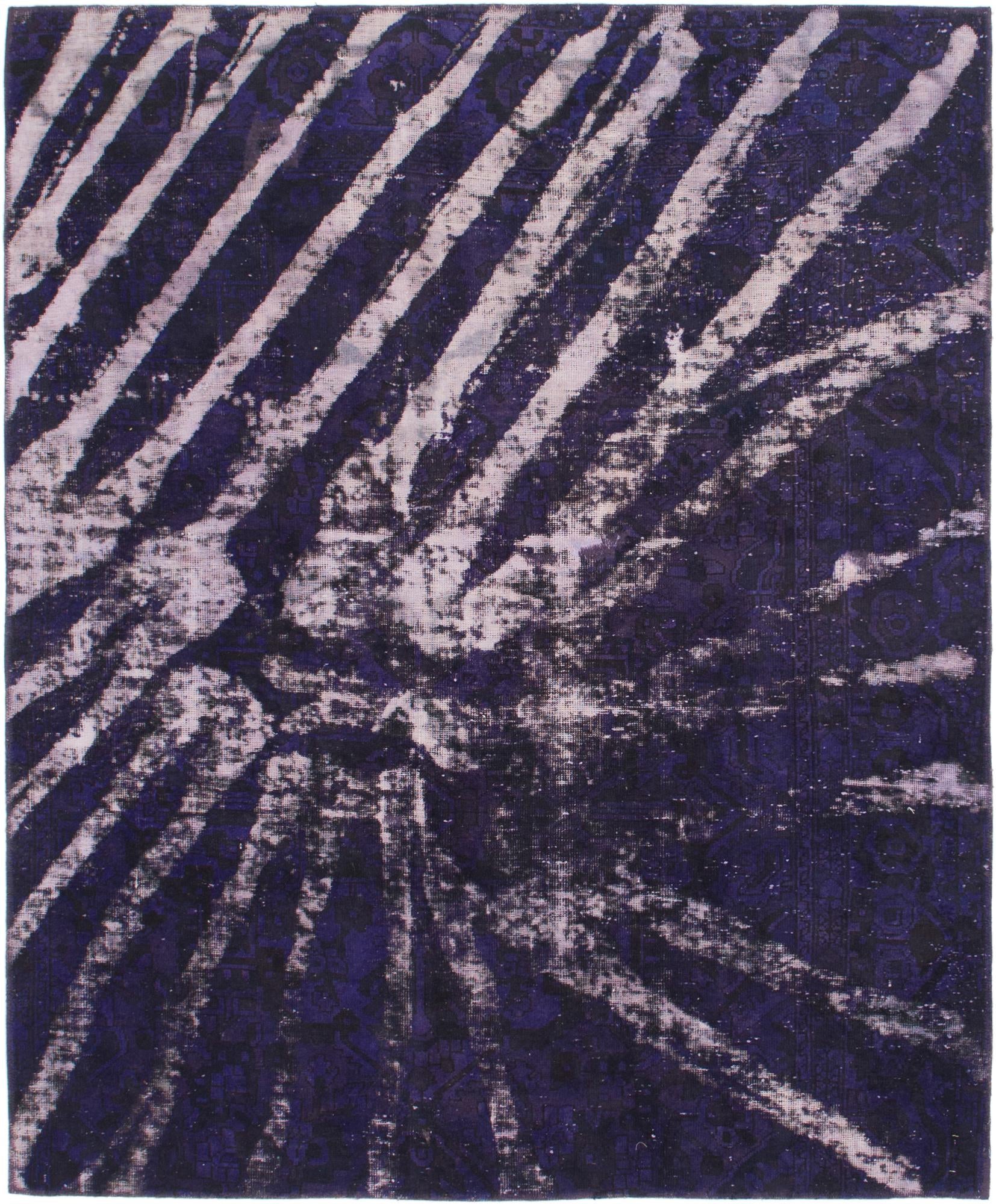 175cm x 215cm Hand Knotted Ultra Vintage Persian Wool Rug