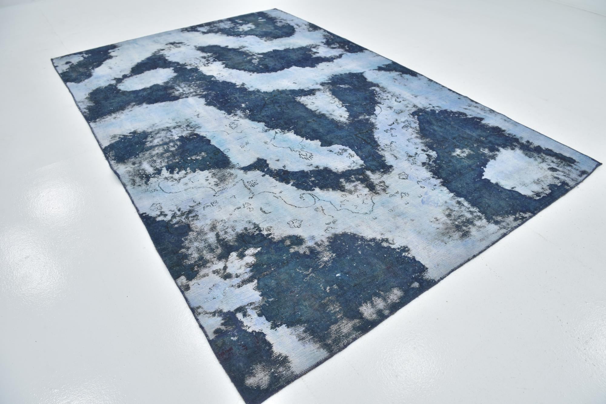 7' 3 x 11' Hand Knotted Ultra Vintage Persian Wool Rug