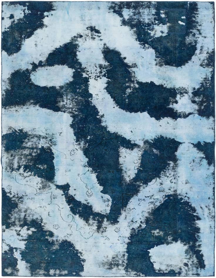 Detail image of 7' 3 x 11' Hand Knotted Ultra Vintage Persian Wool Rug