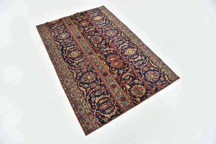 3' 7 x 5' 4 Hand Knotted Ultra Vintage Persian Wool Rug
