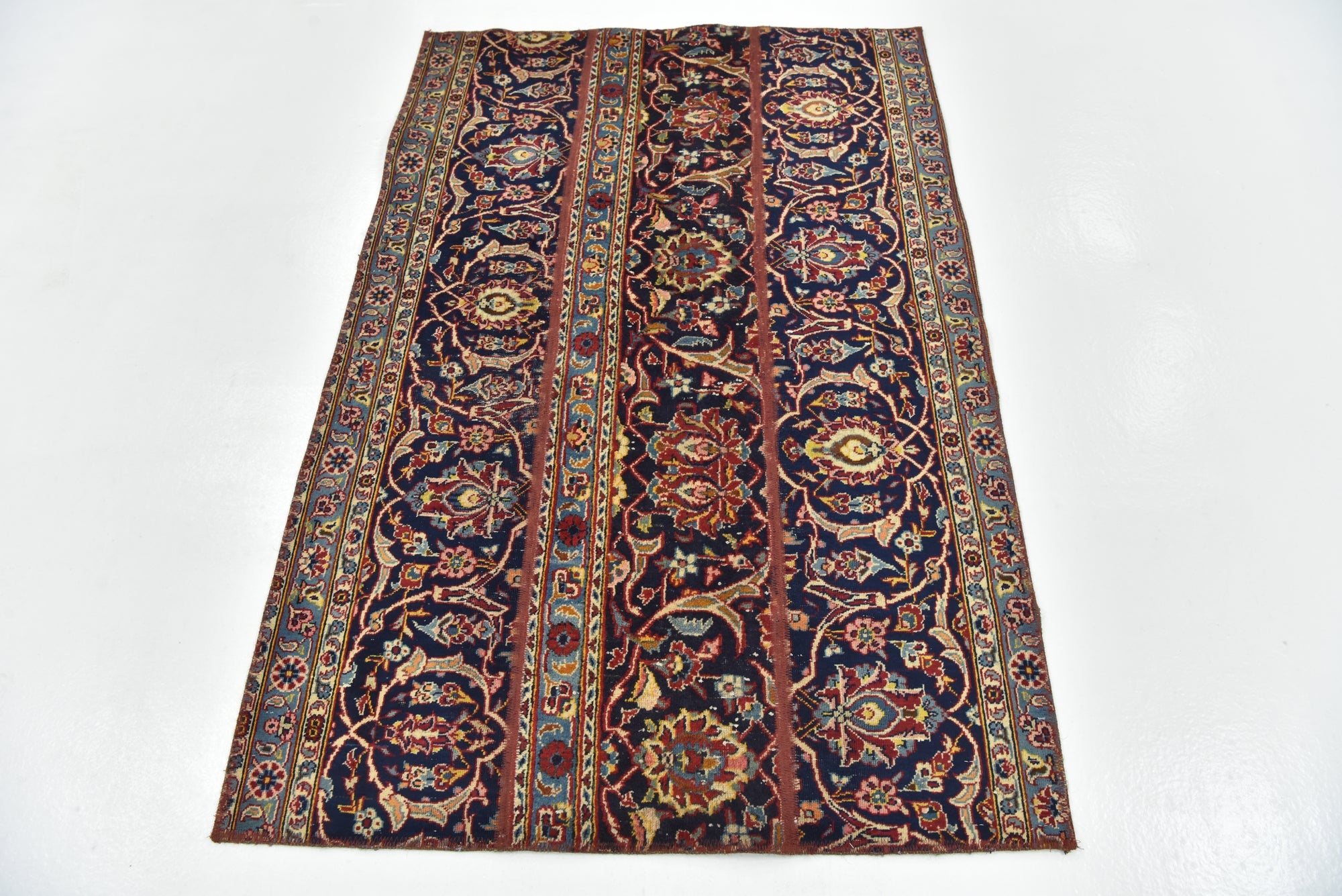 3' 7 x 5' 4 Hand Knotted Ultra Vintage Persian Wool Rug