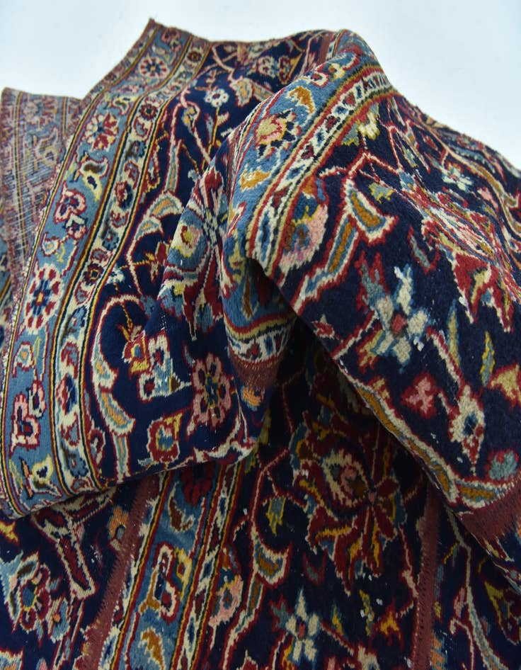 Detail image of 3' 7 x 5' 4 Hand Knotted Ultra Vintage Persian Wool Rug