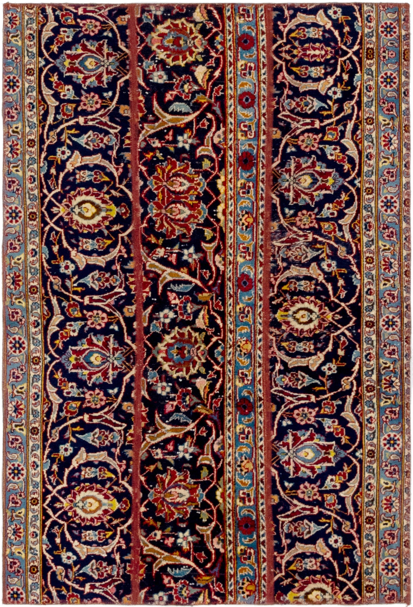 3' 7 x 5' 4 Hand Knotted Ultra Vintage Persian Wool Rug