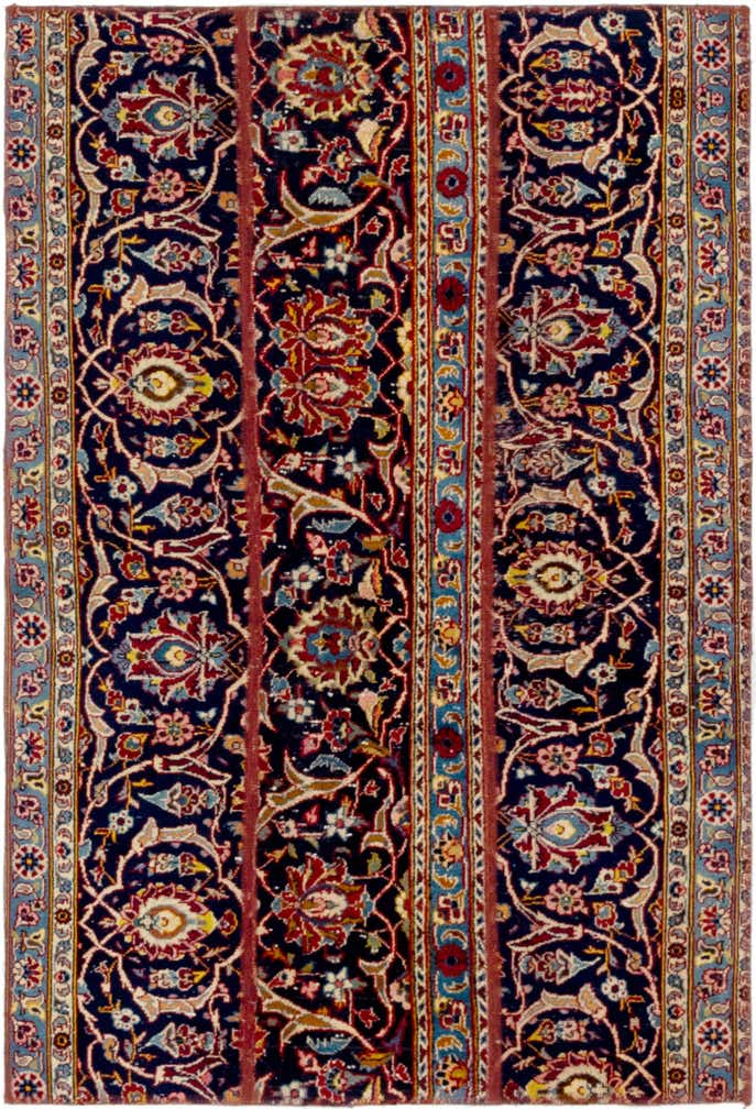 3' 7 x 5' 4 Hand Knotted Ultra Vintage Persian Wool Rug