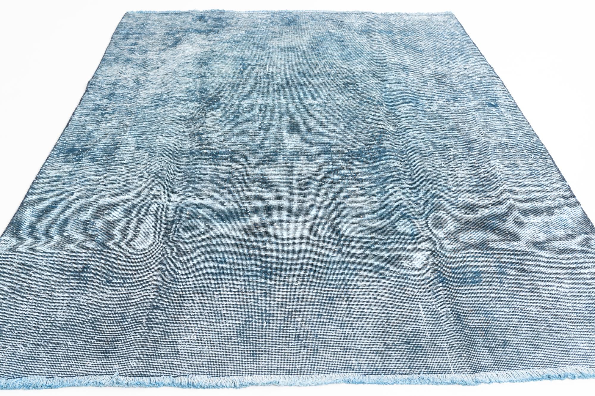 6' 2 x 9' Hand Knotted Ultra Vintage Persian Wool Rug