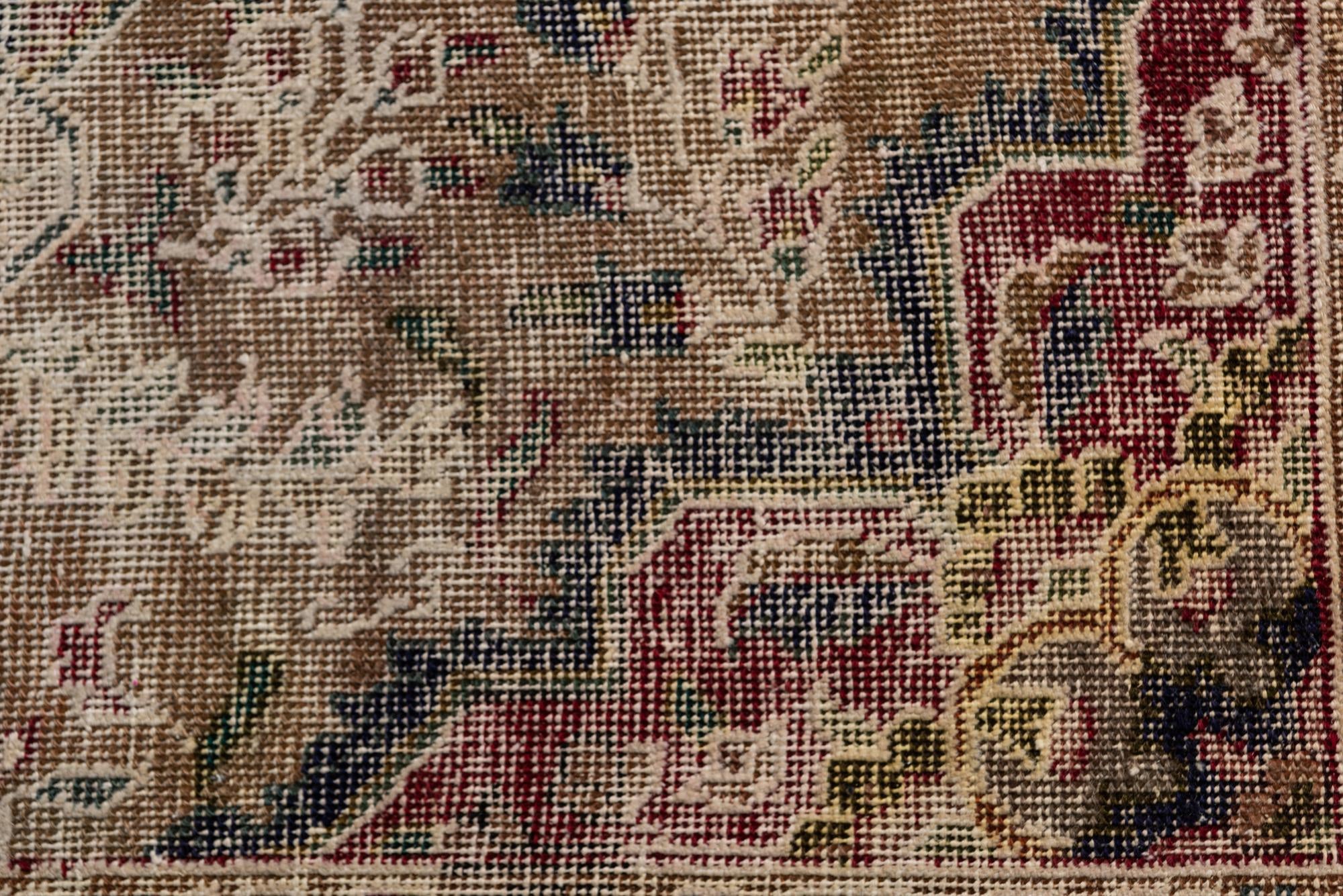 6' 1 x 9' 8 Hand Knotted Ultra Vintage Persian Wool Rug