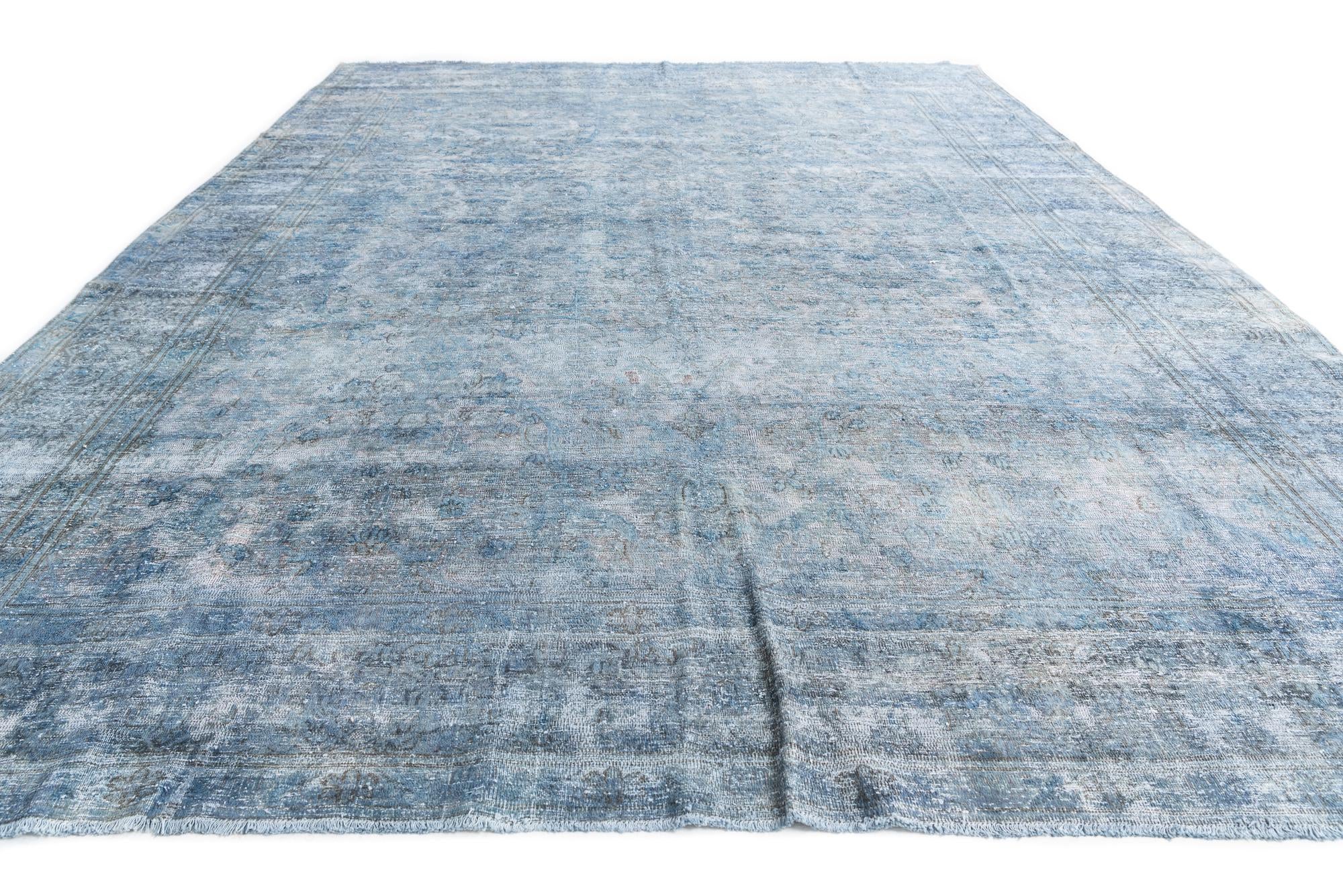 9' 8 x 13' 2 Hand Knotted Ultra Vintage Persian Wool Rug