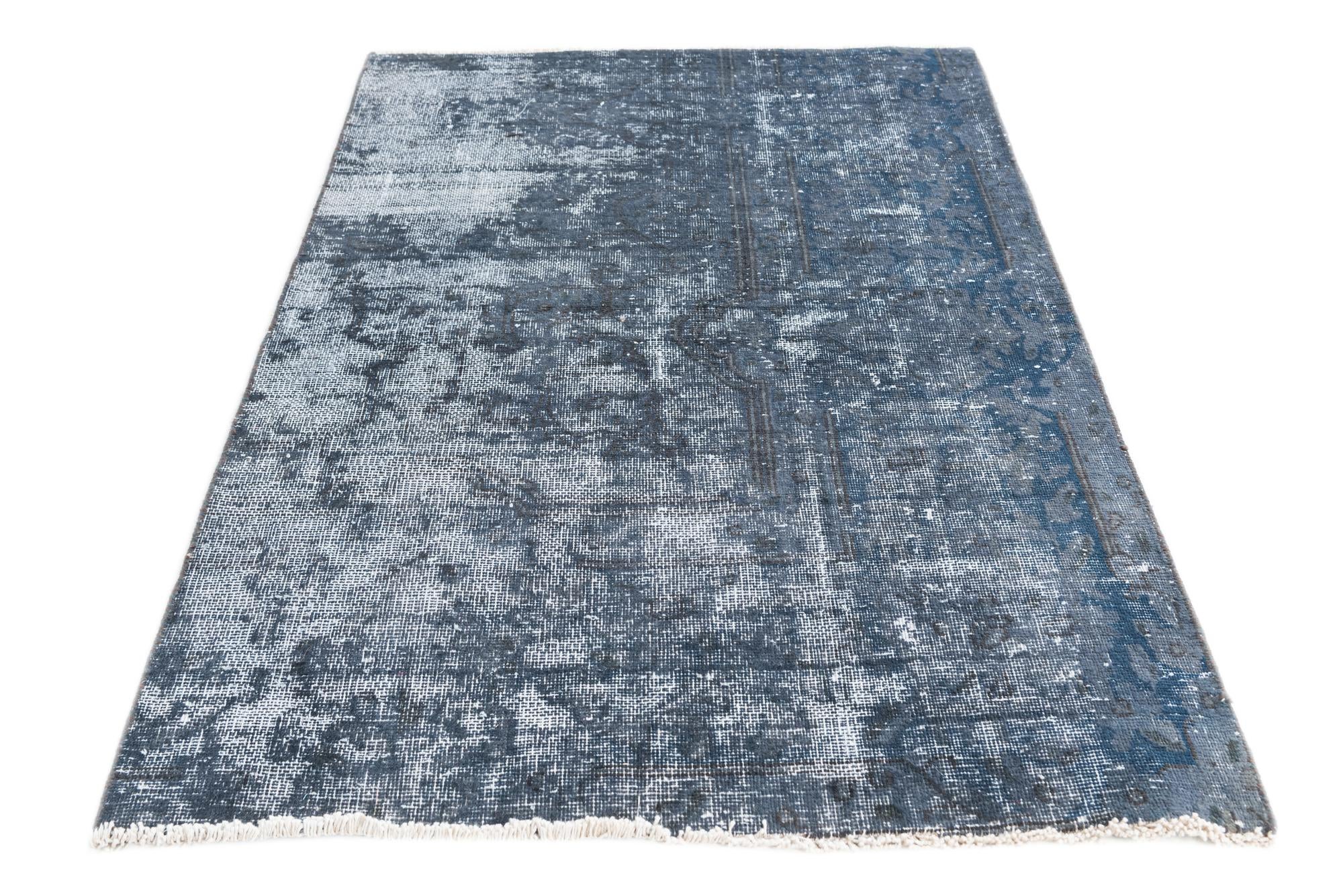 3' 3 x 5' Hand Knotted Ultra Vintage Persian Wool Rug