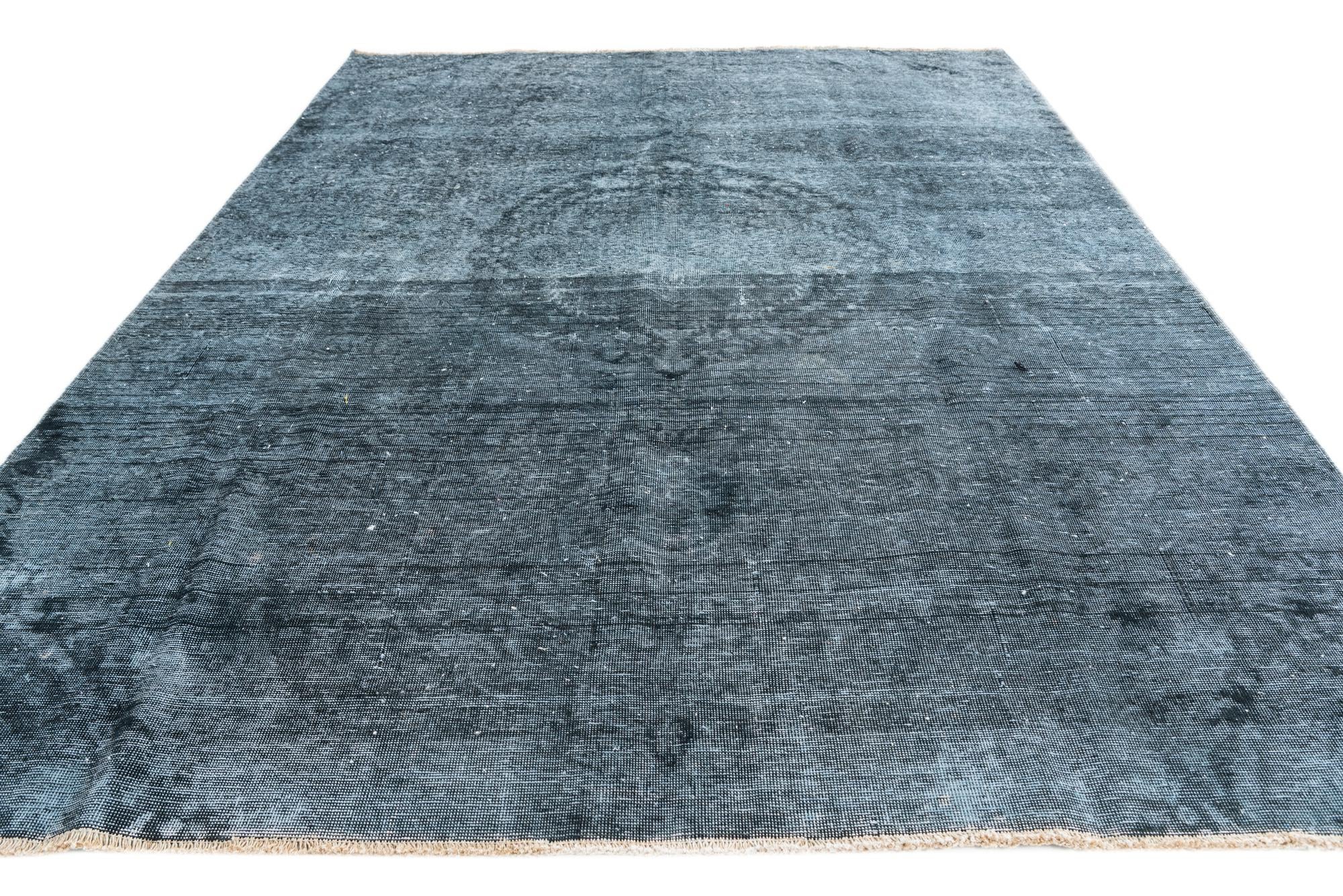 6' 7 x 9' 3 Hand Knotted Ultra Vintage Persian Wool Rug