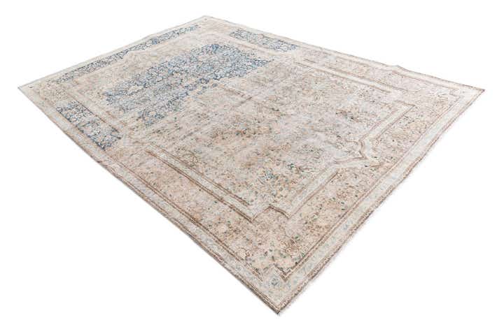 6' 4 x 9' Hand Knotted Ultra Vintage Persian Wool Rug