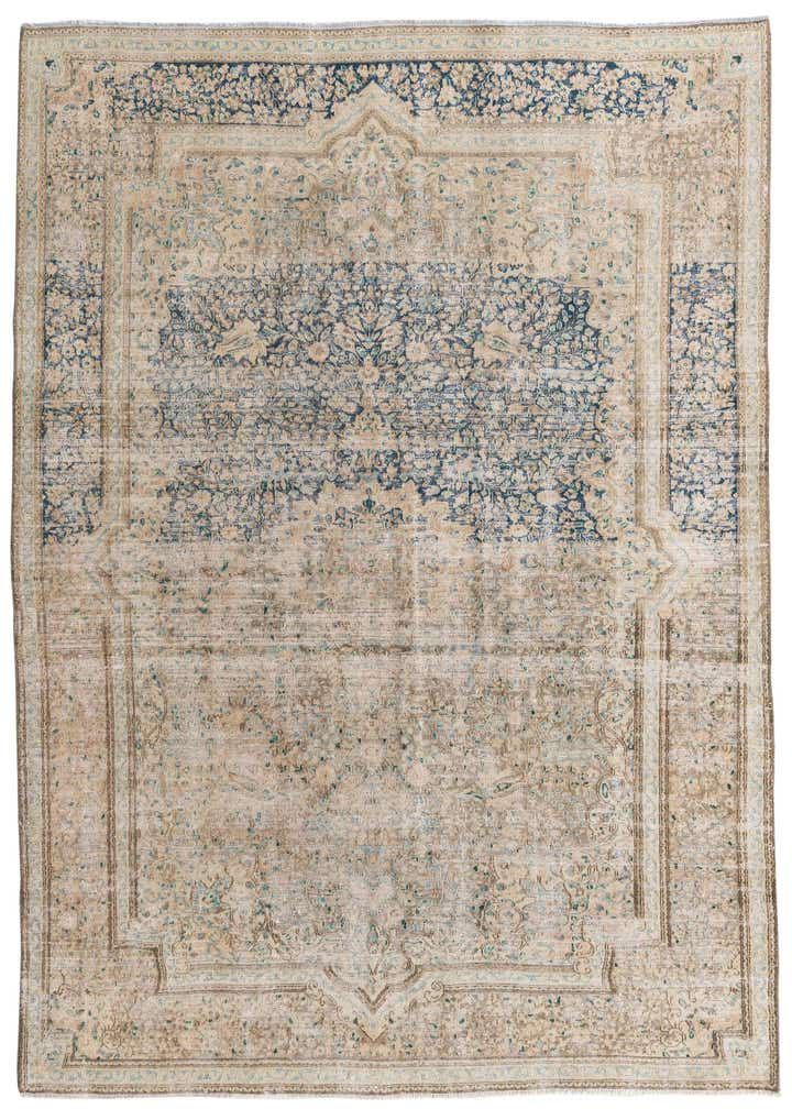 6' 4 x 9' Hand Knotted Ultra Vintage Persian Wool Rug