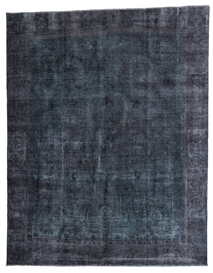 Detail image of 9' 6 x 11' 8 Hand Knotted Ultra Vintage Persian Wool Rug