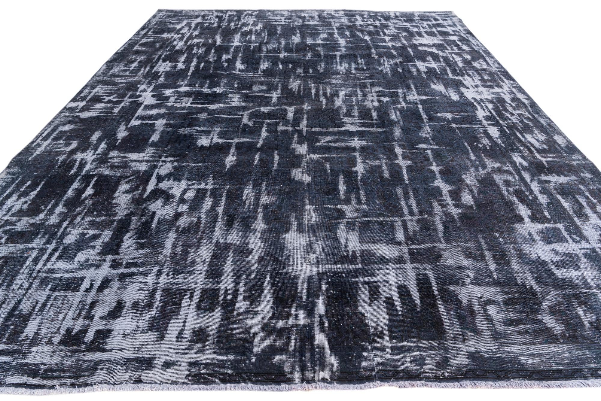 9' 6 x 12' 7 Hand Knotted Ultra Vintage Persian Wool Rug