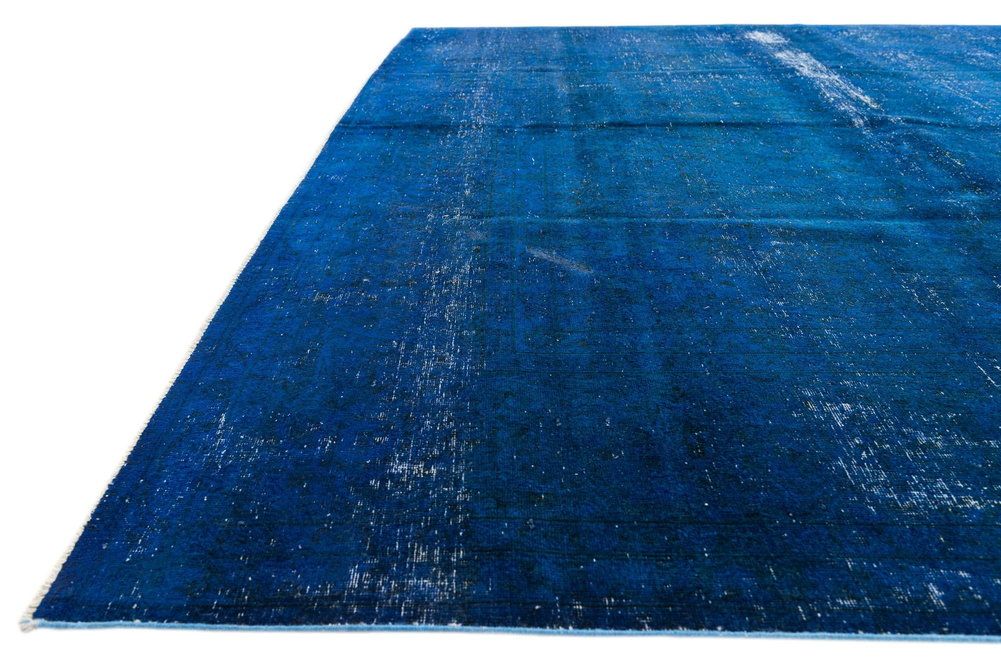 9' 2 x 13' Hand Knotted Ultra Vintage Persian Wool Rug
