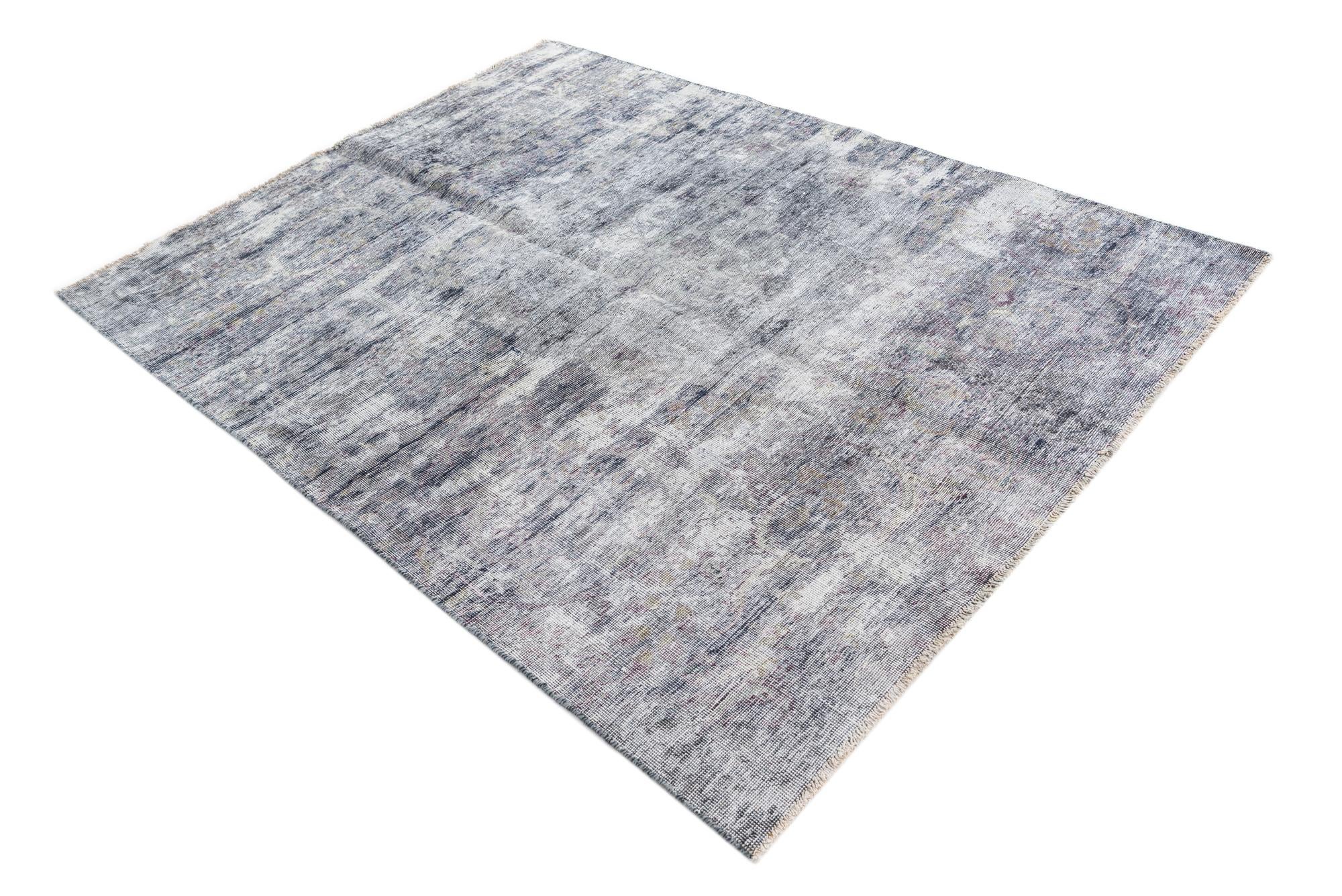 5' x 6' 5 Hand Knotted Ultra Vintage Persian Wool Rug