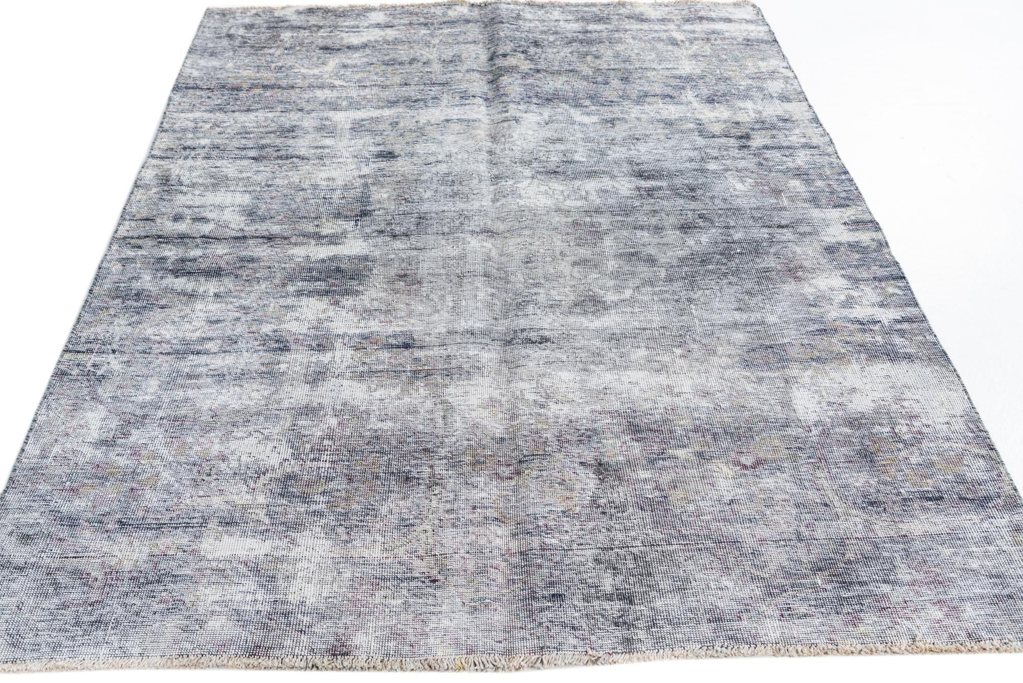 5' x 6' 5 Hand Knotted Ultra Vintage Persian Wool Rug