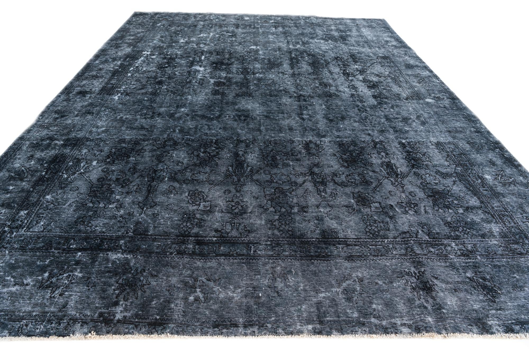 9' 5 x 12' 5 Hand Knotted Ultra Vintage Persian Wool Rug